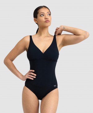 Black Arena Bodylift Maura U Back Women's Swimsuits | 77280873