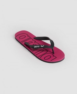 Black Arena Flip Flop Arena Hook Women's Flip Flops | 61693244