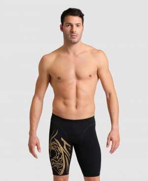 Black Arena Gregorio Paltrinieri Signature Jammer Men's Swim Shorts | 48702684