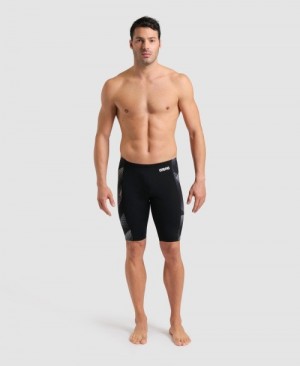 Black Arena Halftone Jammer Men's Swim Shorts | 68376045