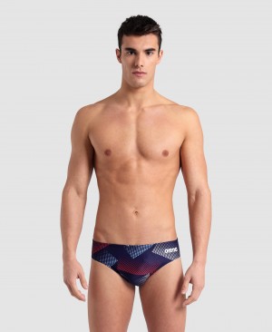 Black Arena Halftone Men's Briefs | 81554987