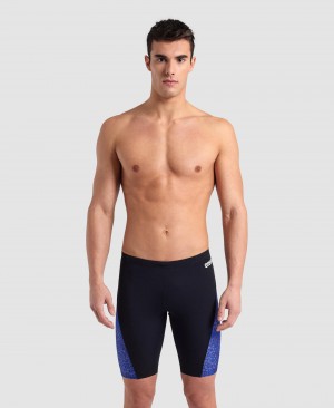 Black Arena Hydrange Bouquet Jammer Men's Swim Shorts | 28460574