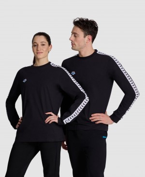 Black Arena Icons Women's Long Sleeve Shirts | 42477965