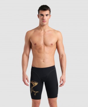 Black Arena Kyle Chalmers Signature Jammer Men's Swim Shorts | 57217338