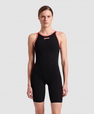 Black Arena Powerskin Carbon Air2 Limited Edition Biscay Bay Open Back Women's Racing Suit | 79121879