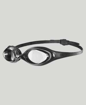 Black Arena Spider Women's Swimming Goggles | 86878642