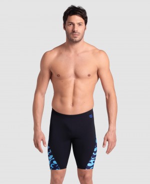 Black Arena Surfs Up Swim Jammer Men's Swim Shorts | 87966581