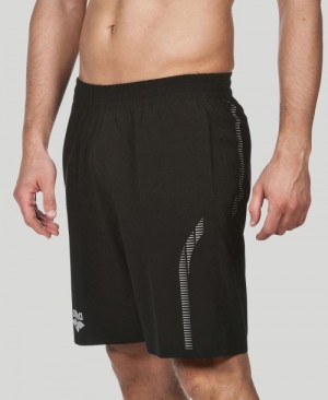 Black Arena Team Line Men's Shorts | 70718882