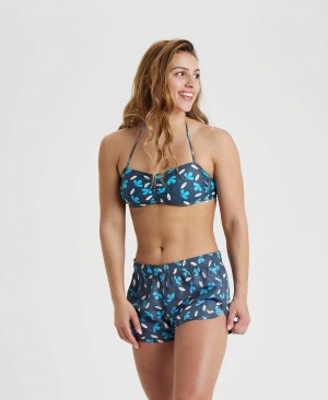 Blue Arena Allover Beach Women's Shorts | 96989051