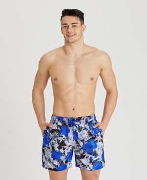 Blue Arena Allover Print Beach Men's Boxer | 89562833