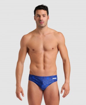 Blue Arena Hydrange Bouquet Men's Briefs | 17252163