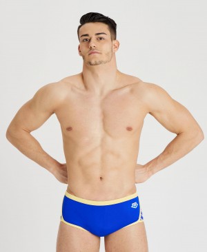 Blue Arena Icons Solid Low Waist Men's Swim Trunks | 32446893