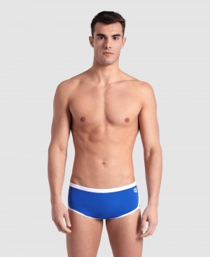 Blue Arena Icons Solid Low Waist Men's Swim Trunks | 43184807