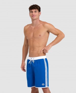 Blue Arena Icons Team Stripe Men's Shorts | 49934317