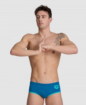 Blue Arena One Big Logo Men's Briefs | 91601430