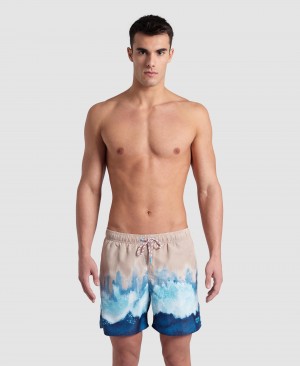 Blue Arena Placed Beach Men's Boxer | 94922249