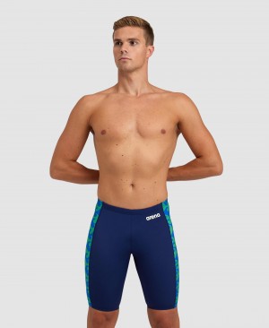 Blue Arena Ride The Wave Jammer Men's Swim Shorts | 78145308