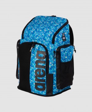 Blue Arena Spiky Iii 45 L Allover Print Men's Backpacks | 44299065