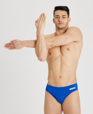 Blue Arena Team Solid Men's Briefs | 20426383