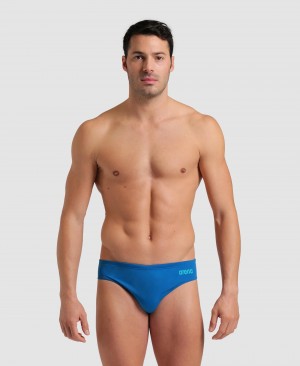 Blue Arena Team Solid Men's Briefs | 56214126