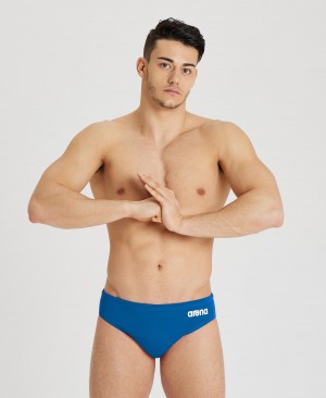 Blue Arena Team Solid Water Polo Men's Briefs | 40484256