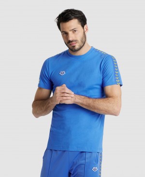 Blue Arena Team Us Men's T Shirts | 96093508