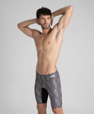 Grey Arena Kikko Jammer Men's Swim Shorts | 1157771