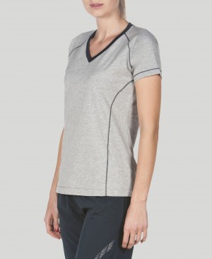 Grey Arena Team Line Short Sleeve Women's T Shirts | 28005822