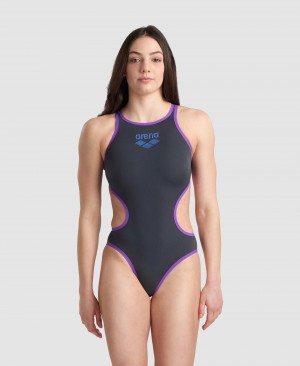 Grey Arena Thebiglogo Women's Swimsuits | 11529824