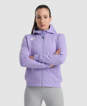 Lavender Arena Team Hooded Panel Women's Jackets | 45818818