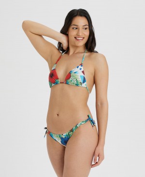 Multicolor Arena Allover Triangle Women's Bikinis | 31458981