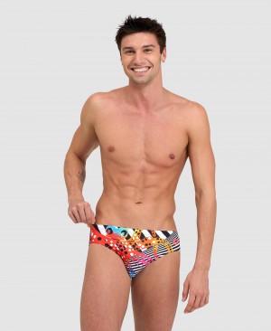 Multicolor Arena Crazy Men's Briefs | 16601874