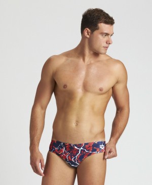 Multicolor Arena Earth Texture Men's Briefs | 29729335