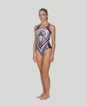 Multicolor Arena Engineered Swim Pro Back Women's Swimsuits | 25028093