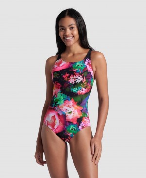 Multicolor Arena Roseland Swim Pro Back Swimsuit Women's Swimsuits | 11598563