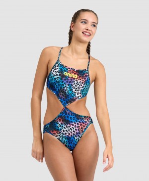 Multicolor Arena Rule Breaker Twist'n'mix Women's Swimsuits | 8398463