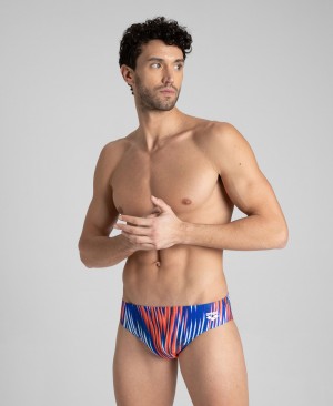 Multicolor Arena Speed Stripes Men's Briefs | 34525179