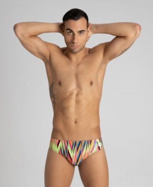 Multicolor Arena Speed Stripes Men's Briefs | 11964883