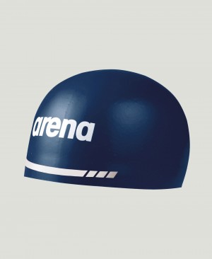 Navy Arena 3d Soft Men's Swim Cap | 50317114