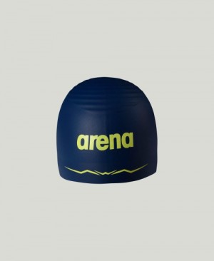 Navy Arena Aquaforce Wave Men's Swim Cap | 7749813