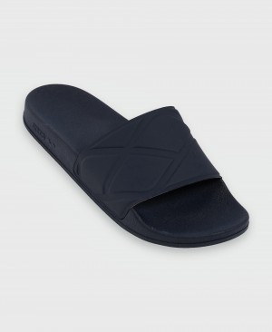 Navy Arena Classic Men's Slides | 92874074