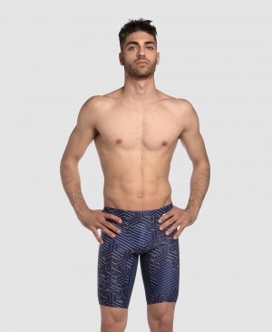 Navy Arena Kikko Pro Jammer Men's Swim Shorts | 84569429