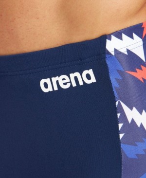 Navy Arena Lightning Colors Jammer Men's Swim Shorts | 89867336