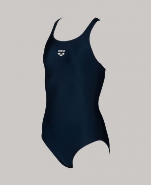 Navy Arena Lts Jr Pro Back Girls' Swimsuits | 695149