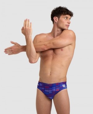 Navy Arena Slow Motion Men's Briefs | 31606438