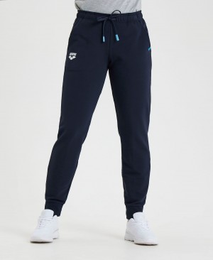 Navy Arena Solid Team Women's Pants | 22247249