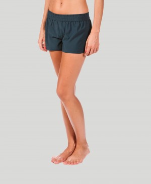 Navy Arena Team Line Women's Shorts | 90599198