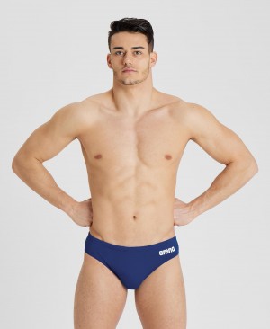 Navy Arena Team Solid Men's Briefs | 35843451