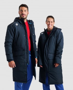 Navy Arena Team Solid Men's Parka | 70311060