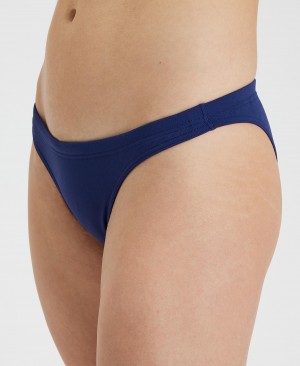 Navy Arena Team Solid Women's Bikini Bottoms | 13332386